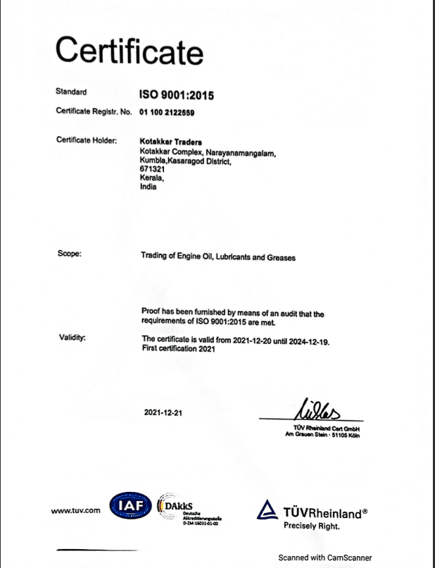 TRADE CERTIFICATE
